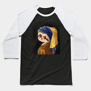 Sloth with a pearl earing Baseball T-Shirt